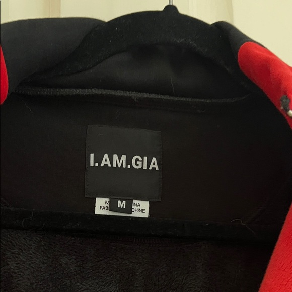 I.AM.GIA Red and Yellow Bomber Jacket - Picture 4 of 4